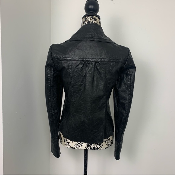 ONLY Limitless Garnet Leather Jacket - Picture 5 of 16